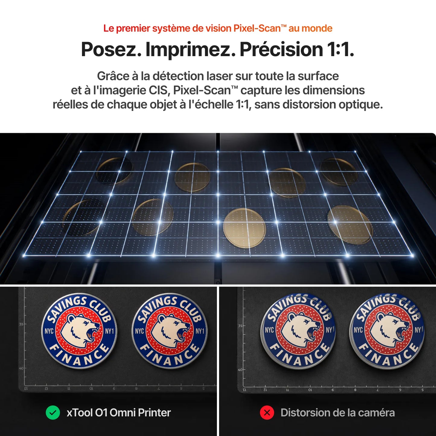 xTool - O1 Omni Printer Standard - Double Tête DT + UV (UV&DTG Printer) - Imprimante UV 4-en-1