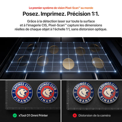 xTool - O1 Omni Printer - Pack Rotatif DT + UV (UV&DTG Rotary Bundle)