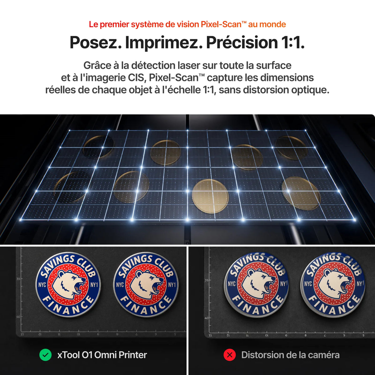 xTool - O1 Omni Printer - Pack Rotatif UV Double (Dual UV Rotary Bundle)