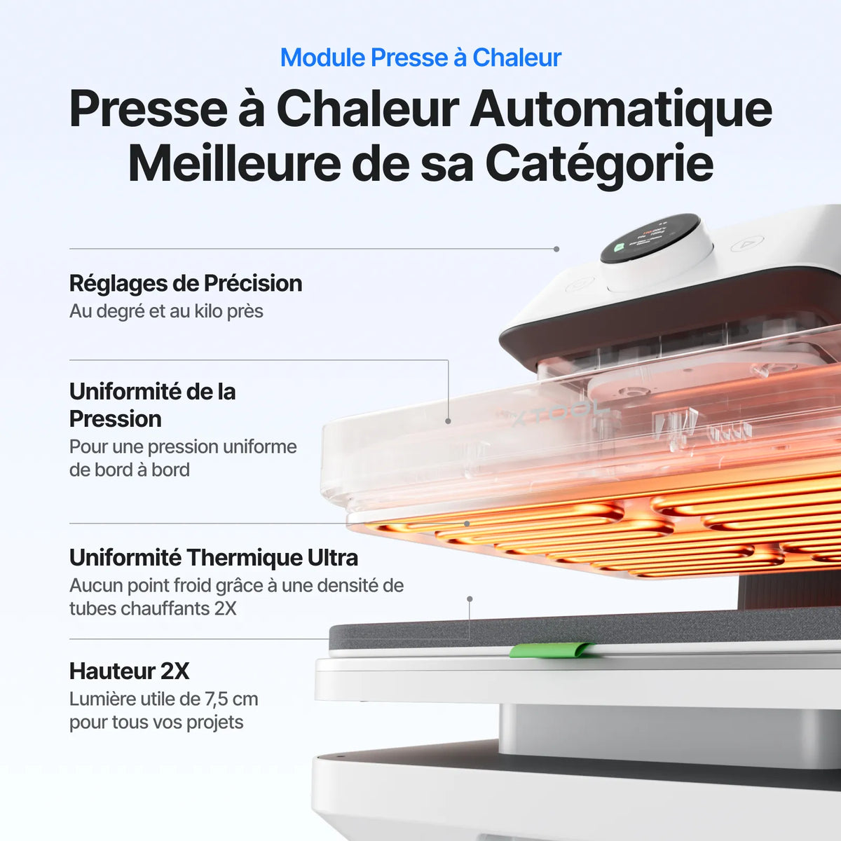 xTool - WonderPress - Presse à Chaud + Module Four de Création (Heat Press + Craft Oven Module)