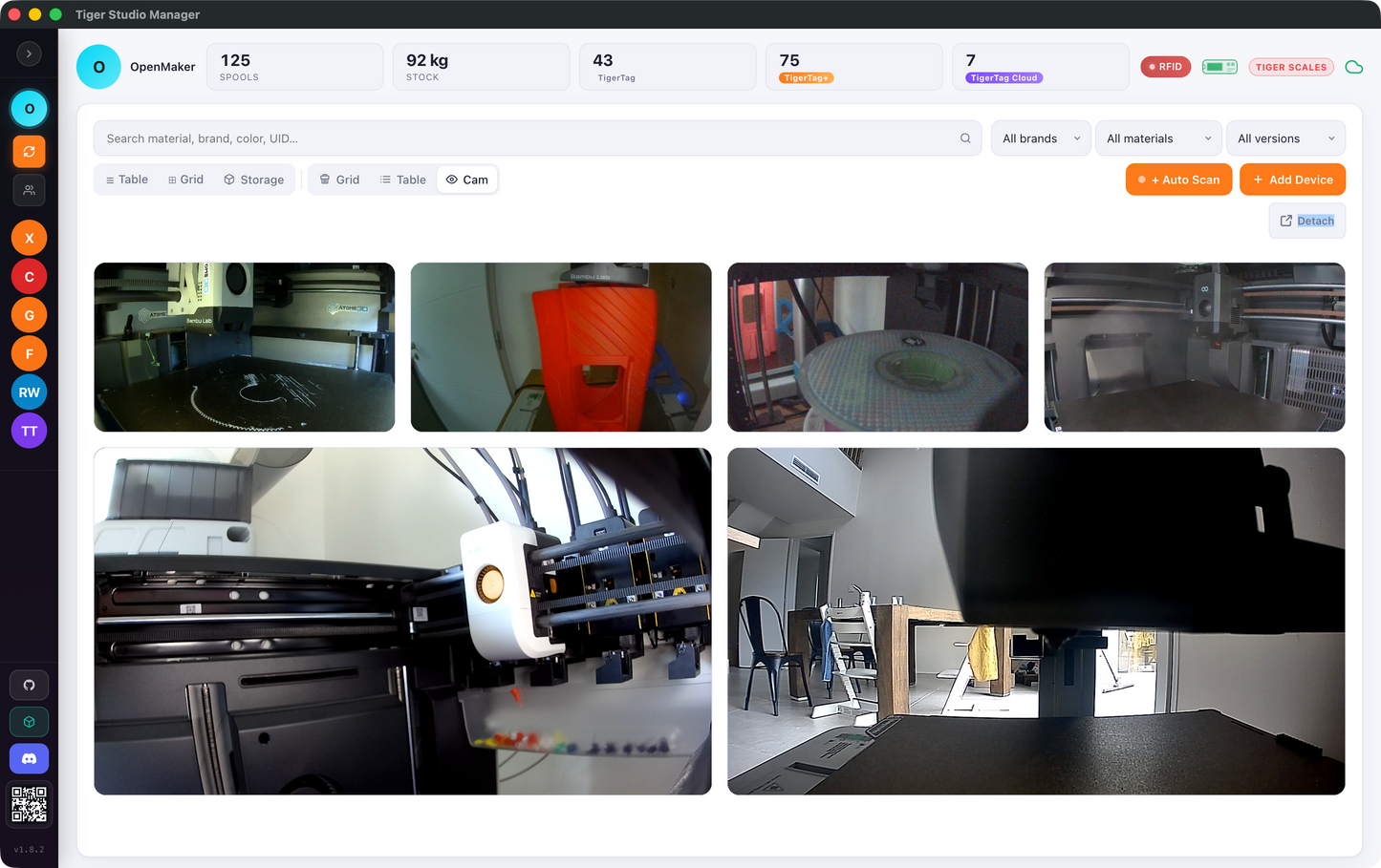 Tiger Studio - Smart Filaments & Printer Manager pour macOS