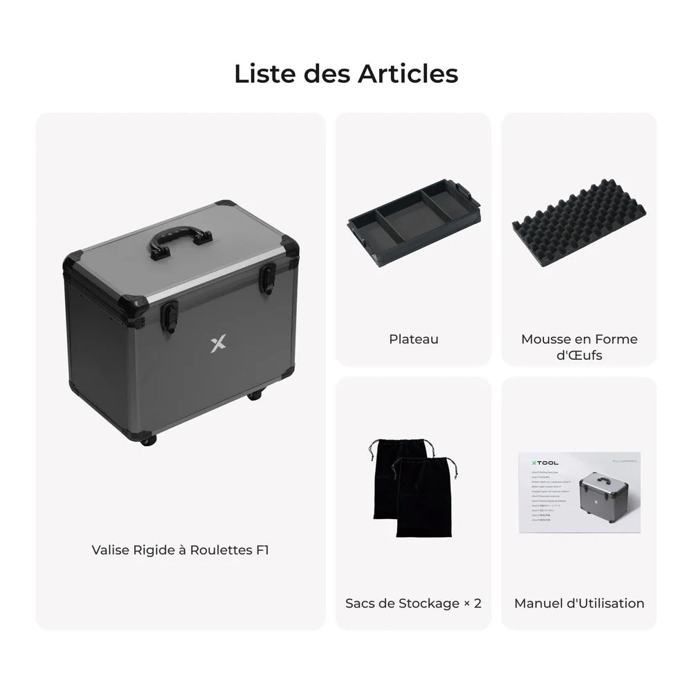 xTool - Valise à roulette pour F1