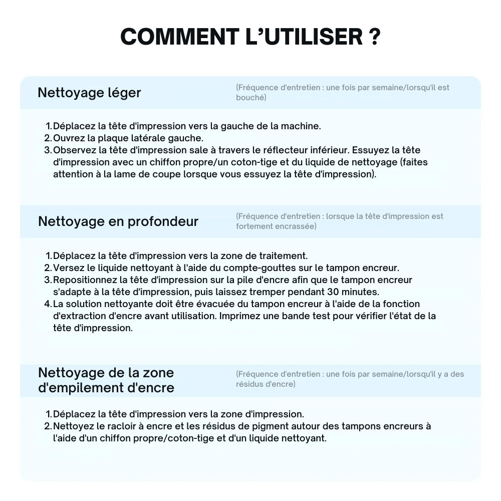 xTool - Liquide de nettoyage DTF pour Apparel Printer - 100 ml