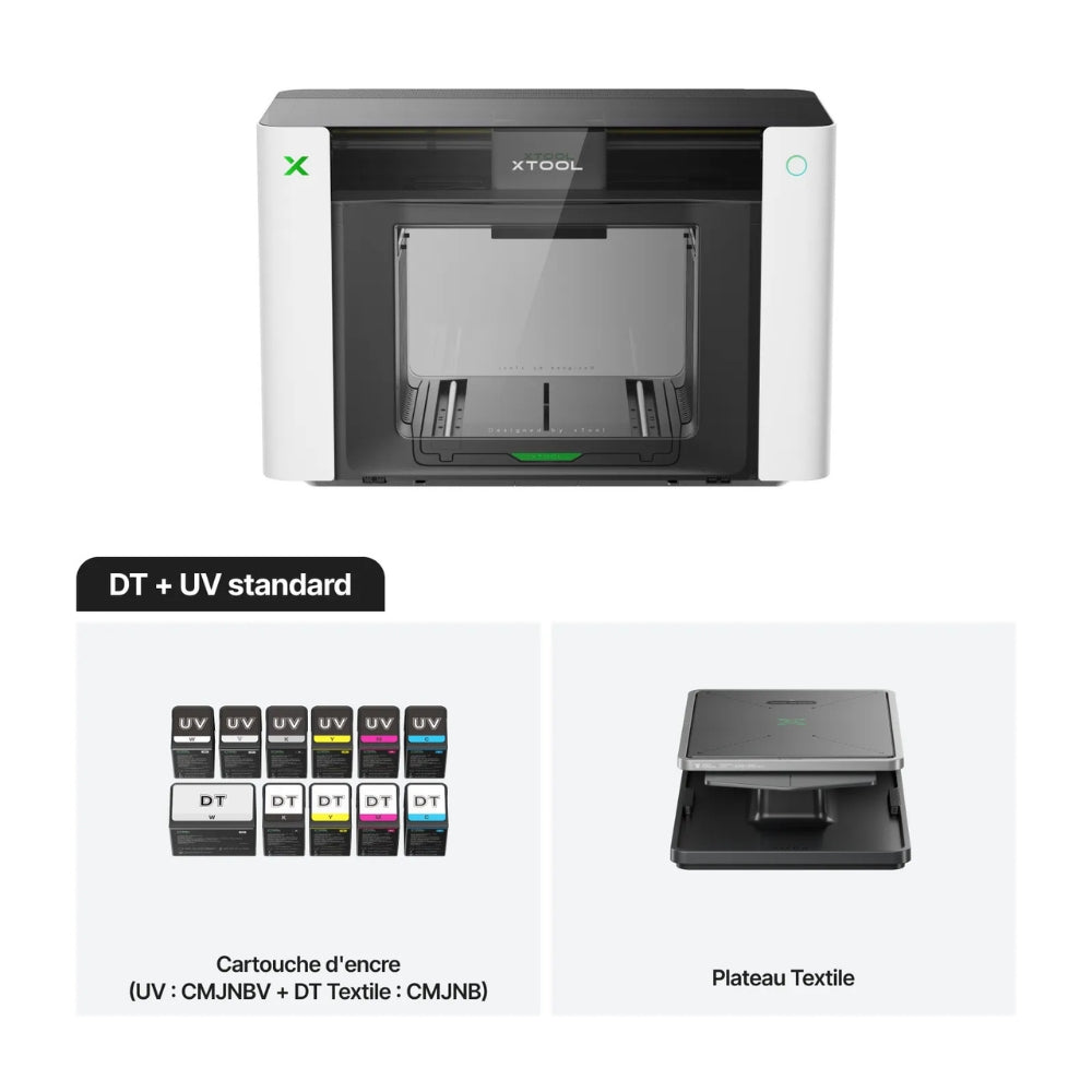 xTool - O1 Omni Printer Standard - Double Tête DT + UV (UV&DTG Printer) - Imprimante UV 4-en-1